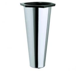 STAINLESS STEEL VASE WITH BASE
